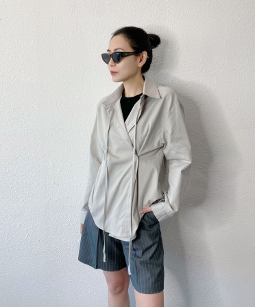 Grey Irregular Shirt #250217